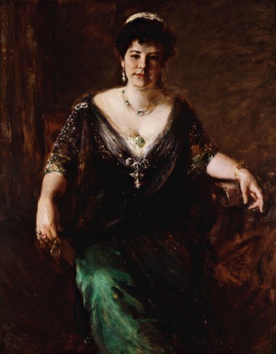 1910年夫人肖像 作者 威廉·梅里特·蔡斯