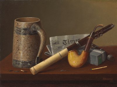 长笛与时代，1877年 作者 威廉·迈克尔·哈内特