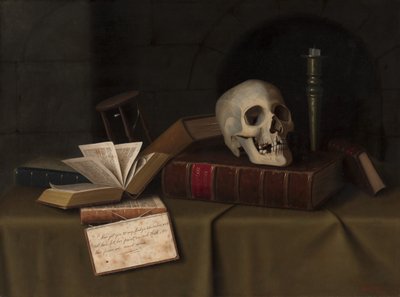 1879年，《受惠于此》，莫里·莫里（Memento Mori）。 作者 威廉·迈克尔·哈内特