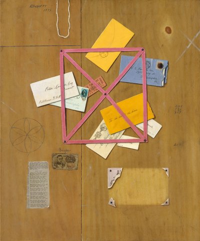 艺术家信件架，1879年 作者 威廉·迈克尔·哈内特