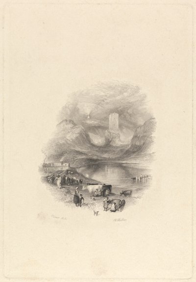 桑迪·诺伊 (Sandy Knowe) 或斯梅尔霍姆塔 (Smailholm Tower) 作者 威廉·米勒