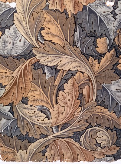 Acanthus"，威廉-莫里斯设计的墙纸，1875年 作者 威廉·莫里斯