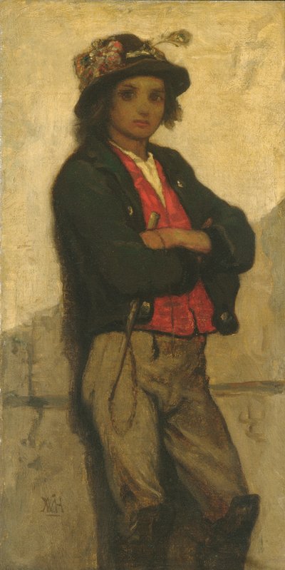 意大利男孩，c.1866 作者 威廉·莫里斯