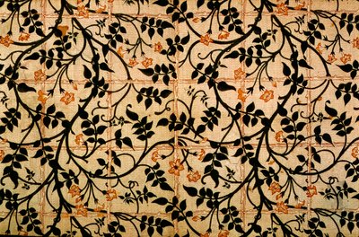 茉莉花窗帘设计，1868-70（印花棉） 作者 威廉·莫里斯
