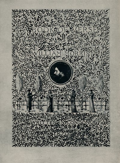 威廉·莫里斯（William Morris）的《诗歌集》的标题页，1870年。 作者 威廉·莫里斯