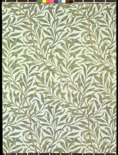 &39;柳树枝&39;壁纸设计，1887年 作者 威廉·莫里斯