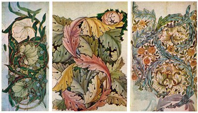 威廉·莫里斯（William Morris）的工作图纸1834年至1896年，1934年。 作者 威廉·莫里斯
