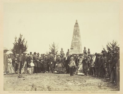 1865年6月，在布尔润战场上的纪念碑落成。 作者 威廉·莫里斯·史密斯