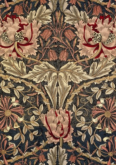 装饰织物，1876-1890年。 作者 威廉莫里斯挂毯作品