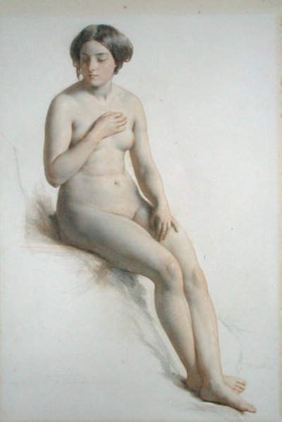 女孩的裸体研究 作者 威廉·穆雷迪（William Mulready）