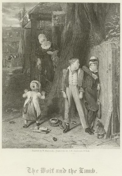 狼与羔羊 作者 威廉·穆雷迪（William Mulready）