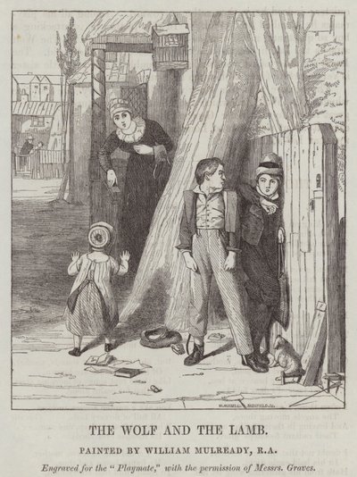 狼与羔羊 作者 威廉·穆雷迪（William Mulready）
