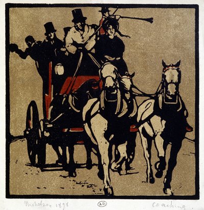 马车或勤勉："教练"--威廉-尼科尔森（1872-1949 年） 作者 威廉·尼科尔森