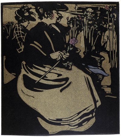 威廉·尼克尔森（William Nicholson，1872-1949 年）《伦敦类型》中的伦敦花商 作者 威廉·尼科尔森