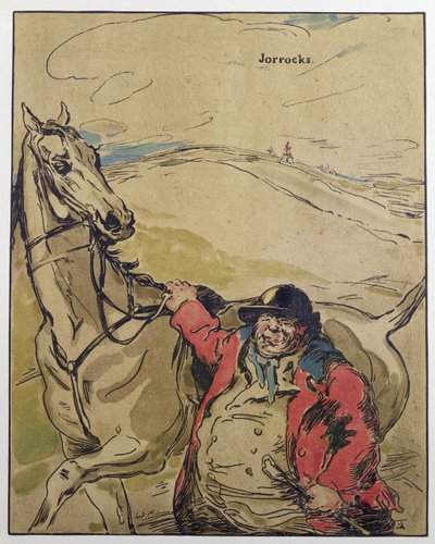 乔洛克斯先生》，插图，选自《浪漫人物》，1900 年首次出版（彩色石版印刷）。 作者 威廉·尼科尔森