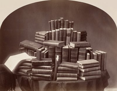 有书的静物，19世纪70年代至80年代。 作者 威廉·诺曼。