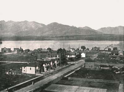 海港，加拿大温哥华，1895年。 作者 威廉·诺特曼和儿子