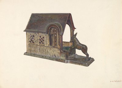 玩具银行，约1940年。 作者 威廉·O·弗莱彻
