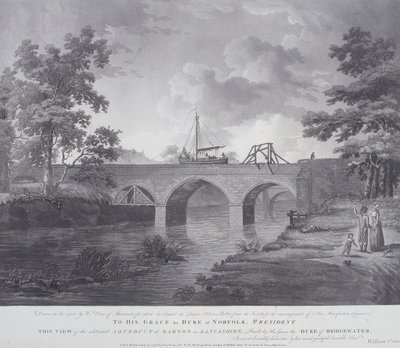 1793年，曼彻斯特附近的巴顿渡槽 作者 威廉·奥姆