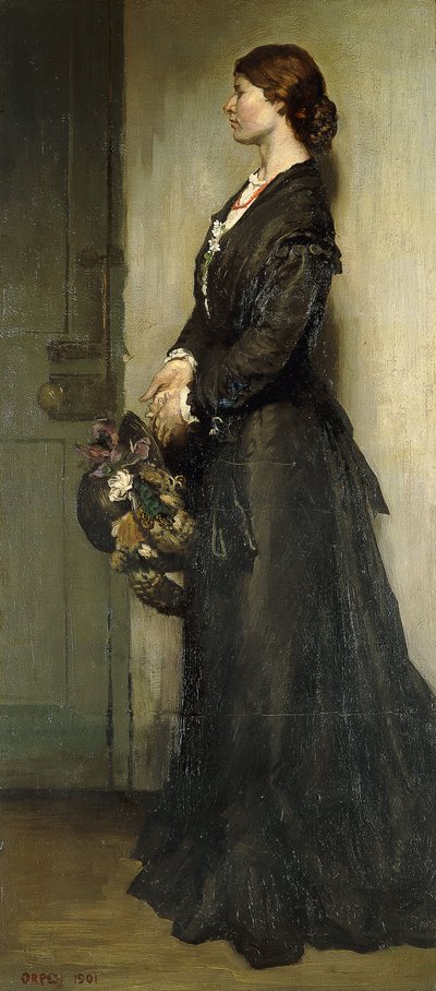 黑衣女郎，1901年 作者 威廉·奥彭