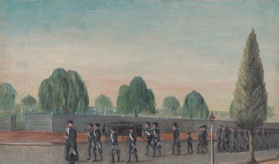 成人葬礼游行，1870年代。 作者 威廉·P·查佩尔