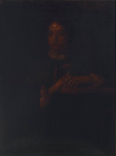 Sarah Leaning on a Bannister 作者 威廉·佩奇