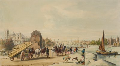 米尔班克，威斯敏斯特，伦敦，1840年。 作者 威廉·帕罗特
