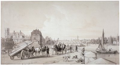 伦敦威斯敏斯特米尔班克，1841年 作者 威廉·帕罗特