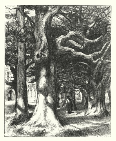 通往分会所的道路（雕刻）。 作者 威廉·佩顿·伯顿