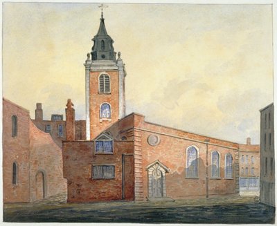伦敦市St Michael Bassishaw教堂，1815年 作者 威廉·皮尔森