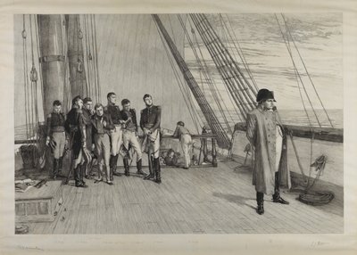 拿破仑在 "贝勒罗丰 "号上 作者 William Quiller (after) Orchardson
