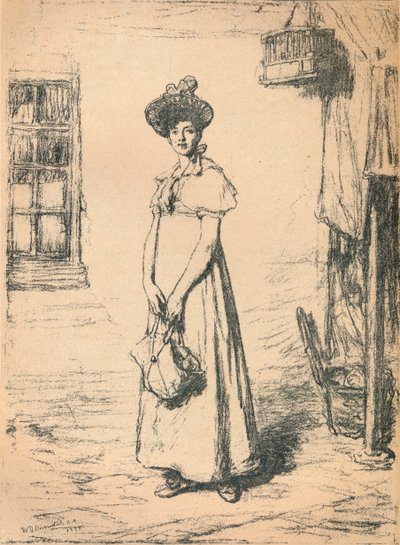 《年轻家庭主妇研究》，c1878年。 作者 威廉·奎勒·奥查德森