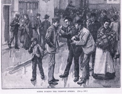 公元1856年普雷斯顿罢工期间的场景 作者 威廉·雷尼