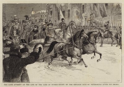 俄罗斯沙皇生活的后期尝试，逃亡后皇帝进入圣彼得堡 作者 William Ralston