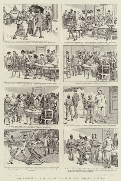 失踪的帽子的浪漫，锡兰的警察法庭情节 作者 William Ralston