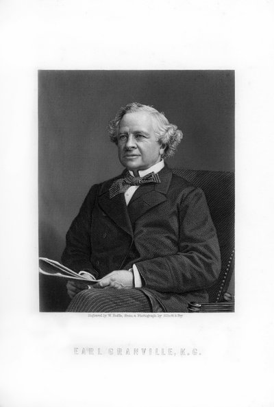 格兰维尔·乔治·列维森·高尔（Granville George Leveson-Gower），第二任伯爵格兰维尔，英国自由党政治家，1893年。 作者 威廉·罗夫