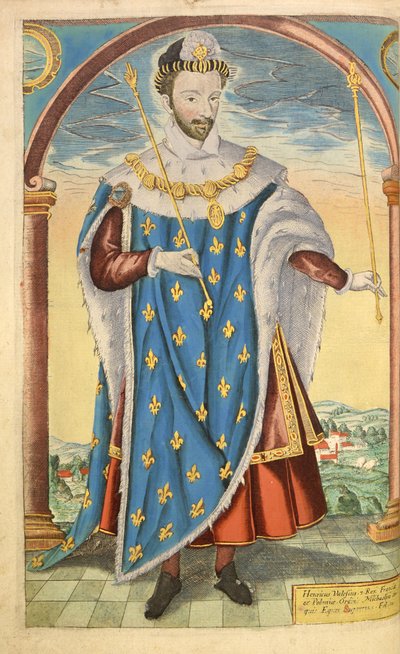 法国的亨利三世来自nHonor Military，而Civill，William Segar，酒吧。 Robert Barker，伦敦，1602年（手工彩色雕刻） 作者 William Rogers