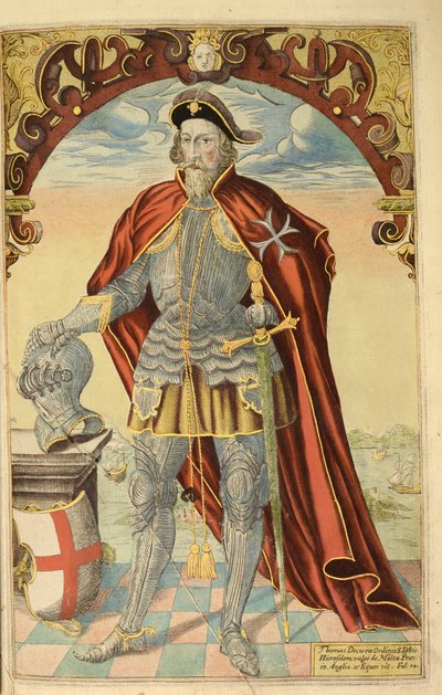 来自nHonor Military的Thomas Docwra爵士和Civill，William Segar，酒吧。 Robert Barker，伦敦，1602年（手工彩色雕刻） 作者 威廉·罗杰斯