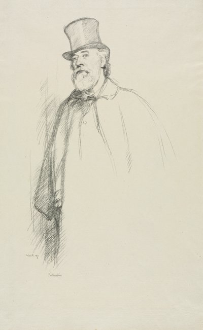 阿方斯·莱格罗斯（Alphonse Legros），1897年。 作者 威廉·罗森斯坦