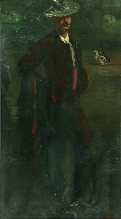 伊格内修斯·祖洛阿加作为斗牛士，c.1895（布面油画） 作者 威廉·罗森斯坦