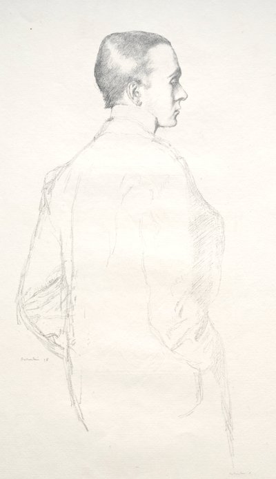 麦克斯·比伯（Max Beerbohm），1898年。 作者 威廉·罗森斯坦