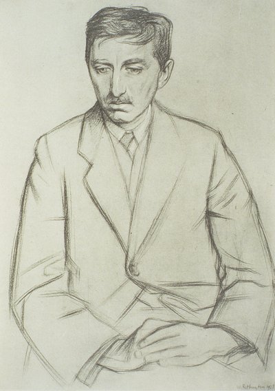 E.M.福斯特的肖像（1879-1970） 作者 威廉·罗森斯坦