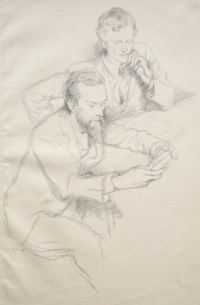 里基茨和香农，1897年。 作者 威廉·罗森斯坦