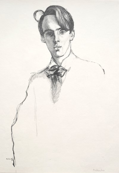 威廉·巴特勒·叶芝（William Butler Yeats），1898年。 作者 威廉·罗森斯坦