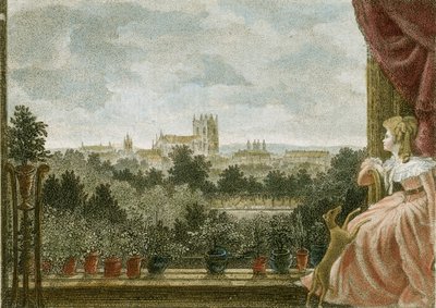 Mrs Cosway, Schomberg House, 80-82 Pall Mall, London, UK（彩色雕刻） 作者 威廉·拉塞尔·伯奇