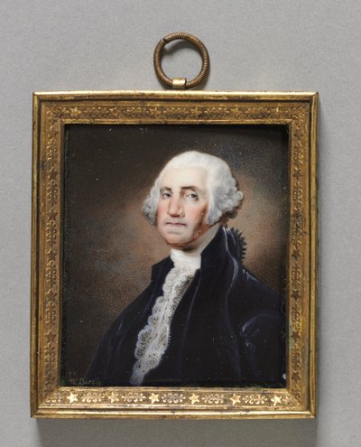 乔治·华盛顿肖像c。 1790年代。 作者 威廉·拉塞尔·伯奇