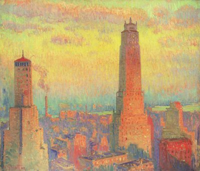 纽约市丽兹大厦（布面油画） 作者 威廉·塞缪尔·霍顿
