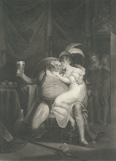 Doll Tearsheet, Falstaff, Henry and Poins Shakespeare, Kin...，1795年首次出版，1852年再版。 作者 威廉·萨奇维尔·莱尼