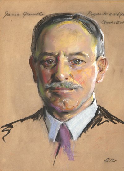 詹姆斯-甘布尔-罗杰斯（James Gamble Rogers），文学学士，1889 年，21 岁，顾问建筑师，1920 年至今 作者 威廉·肯德尔·肯德尔