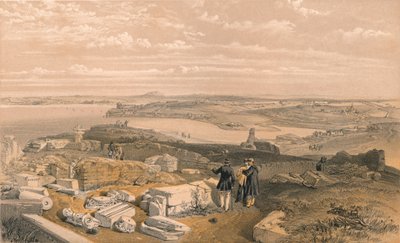 塞巴斯托波尔，从老切尔森和圣弗拉基米尔古教堂看》，1856年。艺术家：威廉-辛普森，E-沃克。 作者 沃克